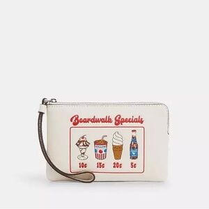 Coach Wristlet Your Ticket to the Boardwalk NWT 🎟️🍦🥤🍨
